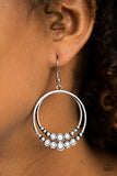 Paparazzi "Spiraling Serenity - White" earring Paparazzi Jewelry