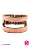 Paparazzi "Split Decision - Copper" ring Paparazzi Jewelry