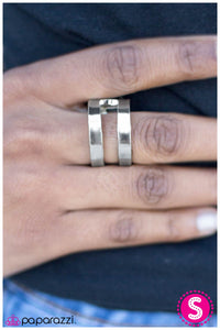 Paparazzi "Split Decision - Silver" ring Paparazzi Jewelry