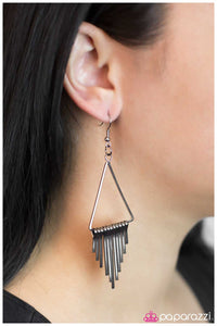 Paparazzi "Spoke Too Soon" Black 021XX Earrings Paparazzi Jewelry