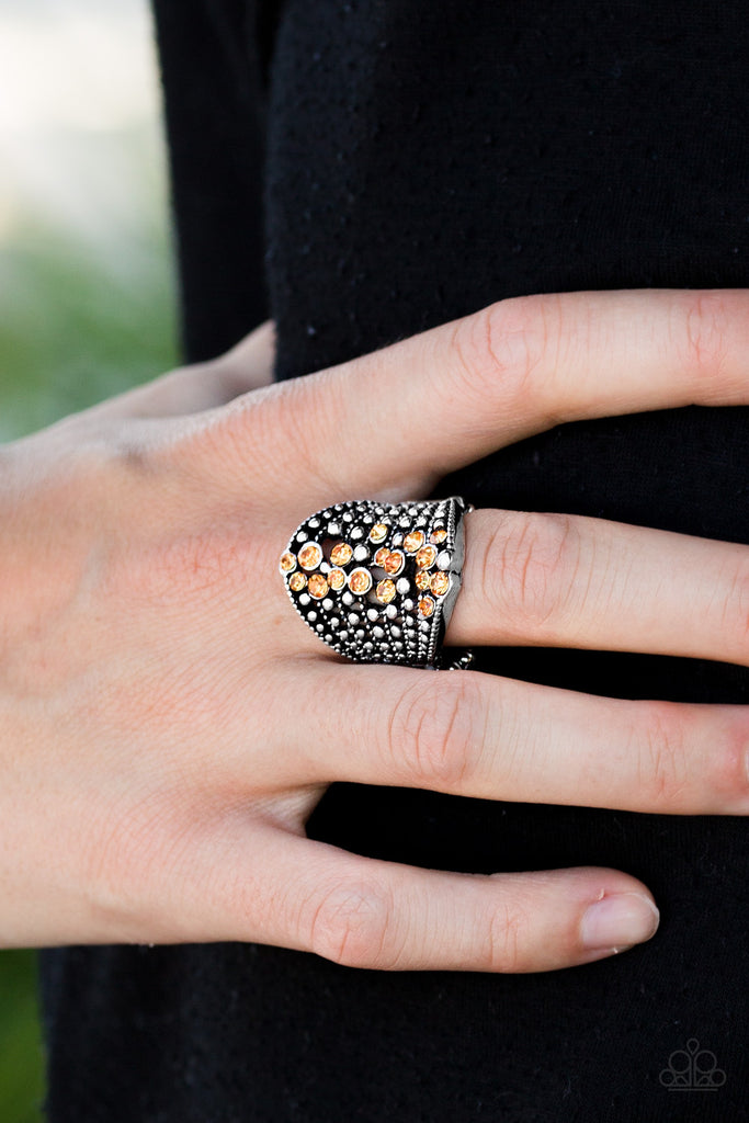 Paparazzi "Spotlight Sparkle Orange" ring
