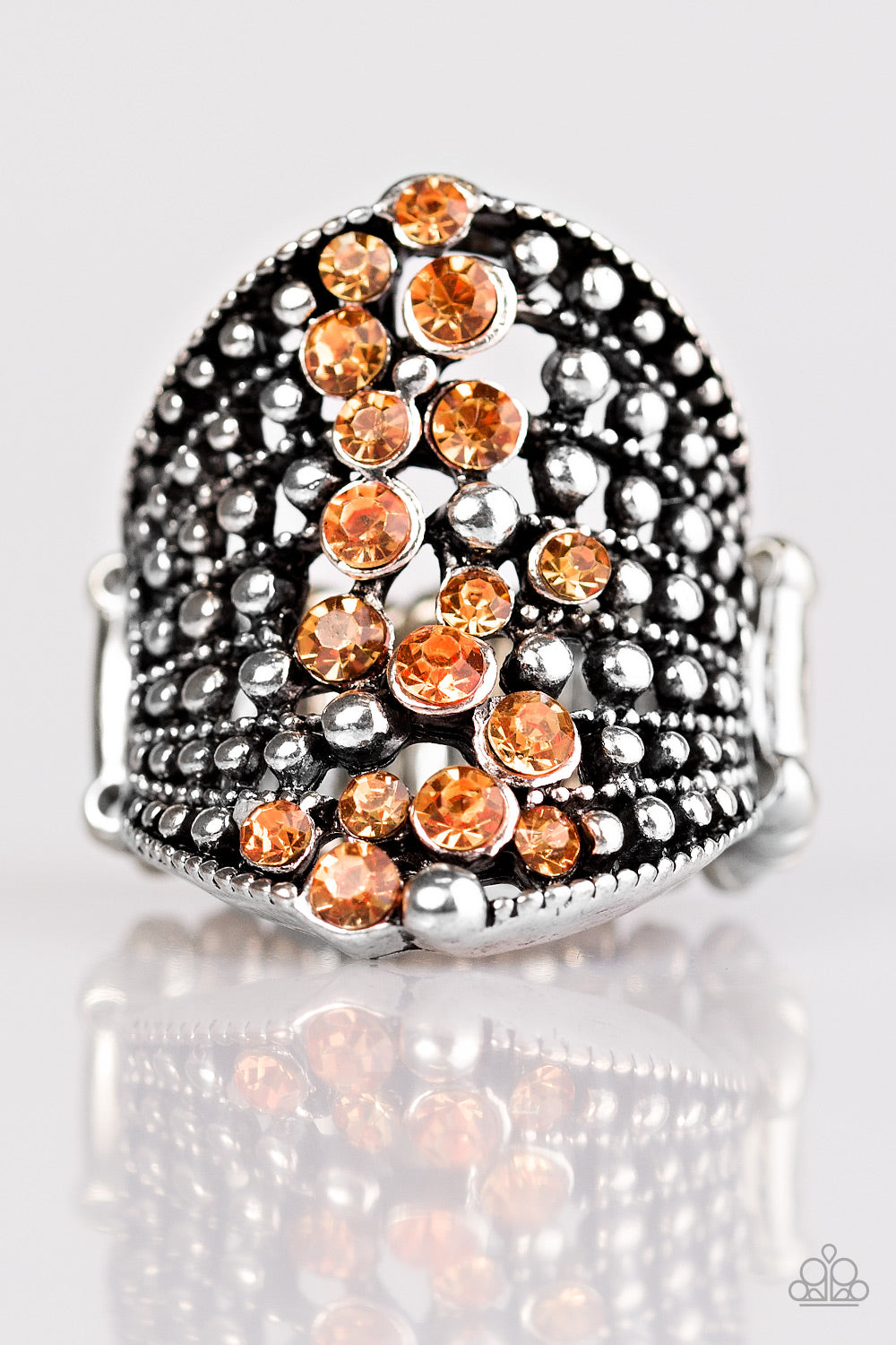 Paparazzi "Spotlight Sparkle Orange" ring
