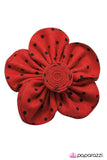 Paparazzi "Spot On - Red" hair clip Paparazzi Jewelry