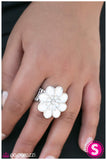 Paparazzi "Spring Fling - White" ring Paparazzi Jewelry