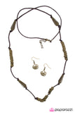 Paparazzi "Spring Into Action - Brass" necklace Paparazzi Jewelry