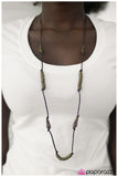 Paparazzi "Spring Into Action - Brass" necklace Paparazzi Jewelry