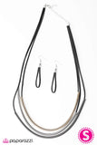 Paparazzi "SPRING Me To Life" Black Necklace & Earring Set Paparazzi Jewelry