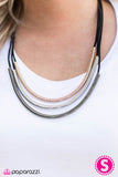 Paparazzi "SPRING Me To Life" Black Necklace & Earring Set Paparazzi Jewelry