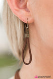 Paparazzi "SPRING Me To Life" Brown Necklace & Earring Set Paparazzi Jewelry