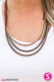 Paparazzi "SPRING Me To Life" Brown Necklace & Earring Set Paparazzi Jewelry
