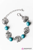 Paparazzi "Springtime Social" Blue Bracelet Paparazzi Jewelry