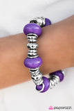 Paparazzi "Springtime Sunshine - Purple" bracelet Paparazzi Jewelry