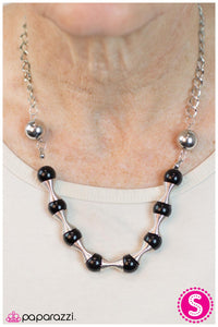 Paparazzi "Spring To Mind" Black Necklace & Earring Set Paparazzi Jewelry