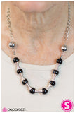 Paparazzi "Spring To Mind" Black Necklace & Earring Set Paparazzi Jewelry