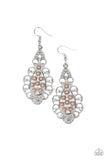 Paparazzi "Sprinkle On The Sparkle" Brown Earrings Paparazzi Jewelry