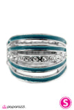 Paparazzi "Spritzer - Blue Ring" ring Paparazzi Jewelry