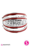 Paparazzi "Spritzer - Red" ring Paparazzi Jewelry