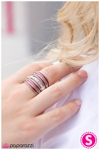 Paparazzi "Spritzer - Red" ring Paparazzi Jewelry