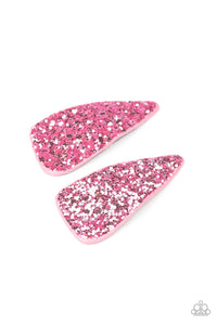 Paparazzi "Squad Shimmer" Pink Hair Clips Paparazzi Jewelry