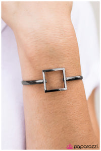 Paparazzi "Square One - Black" bracelet Paparazzi Jewelry