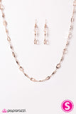 Paparazzi "SQUARE She Goes Again - Rose Gold" necklace Paparazzi Jewelry