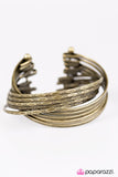 Paparazzi "Stacked In My Favor - Brass" bracelet Paparazzi Jewelry