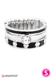 Paparazzi "Stairway To Heaven - Black" ring Paparazzi Jewelry