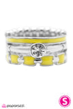 Paparazzi "Stairway To Heaven - Yellow" ring Paparazzi Jewelry