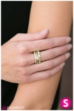 Paparazzi "Stairway To Heaven - Yellow" ring Paparazzi Jewelry