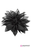 Paparazzi "Standing BLOOM Only" Black Hair Clip Paparazzi Jewelry