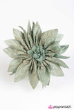 Paparazzi "Standing BLOOM Only" Green Hair Clip Paparazzi Jewelry