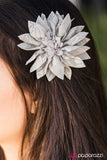 Paparazzi "Standing BLOOM Only" Silver Hair Clip Paparazzi Jewelry