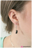 Paparazzi "Standing My Ground" Black Necklace & Earring Set Paparazzi Jewelry