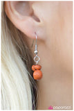 Paparazzi "Standing My Ground" Orange Necklace & Earring Set Paparazzi Jewelry