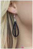 Paparazzi "Standing Ovation" Black 051YW Necklace & Earring Set Paparazzi Jewelry