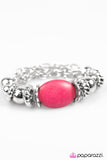 Paparazzi "Stand My Ground" Pink Bracelet Paparazzi Jewelry