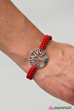 Paparazzi "Stand Tall - Red" bracelet Paparazzi Jewelry