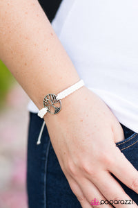 Paparazzi "Stand Tall - White" bracelet Paparazzi Jewelry