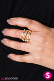 Paparazzi "Star-Crossed Lovers" Gold Ring Paparazzi Jewelry