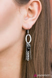 Paparazzi "Stark Raving MADAME!" Black Earrings Paparazzi Jewelry