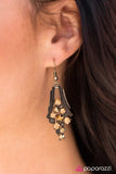 Paparazzi "Starlight Samba" Brass Earrings Paparazzi Jewelry