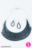 Paparazzi "Starlight Serenade" Blue Necklace & Earring Set Paparazzi Jewelry