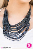 Paparazzi "Starlight Serenade" Blue Necklace & Earring Set Paparazzi Jewelry