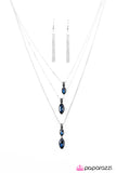 Paparazzi "Starlit Skies" Blue Necklace & Earring Set Paparazzi Jewelry