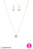 Paparazzi "Star Power" Gold Necklace & Earring Set Paparazzi Jewelry