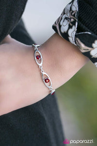 Paparazzi "Starry Eyed" Red Bracelet Paparazzi Jewelry