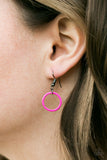 Paparazzi "Start Your Engines!" Pink Necklace & Earring Set Paparazzi Jewelry