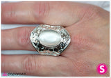 Paparazzi "Statement of a Generation" White Ring Paparazzi Jewelry