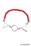 Paparazzi "Status Symbol - Red" bracelet Paparazzi Jewelry