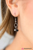 Paparazzi "Stay Fancy" Black Necklace & Earring Set Paparazzi Jewelry